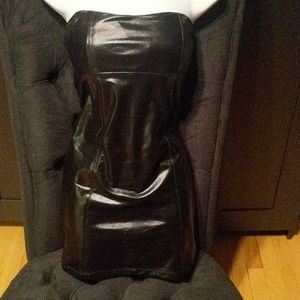 Wet Look Charlotte Russe Tube Dress W/ padded cups